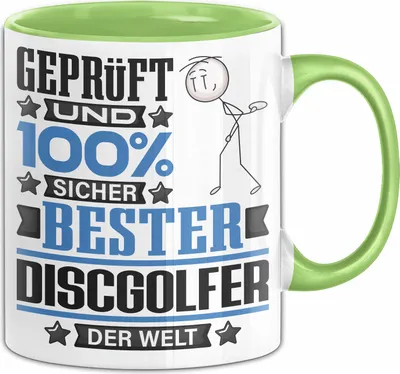 Produktbild von Discgolfer Geschenk Lustiger Spruch für Discgolfer Geschenkidee Bester Discgolfer Der Welt (Grün)