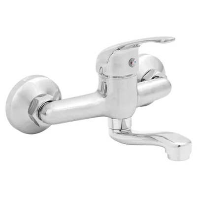 Immagine prodotto di Miscelatore per lavabo a parete cromato Invena Mitris