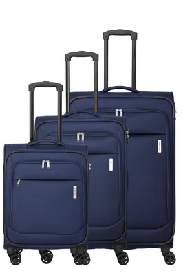 Obrázek produktu pro Sada kufrů na kolečkách Travelite PRIEGO 4w (velikosti L/M/S), tmavě modrá
