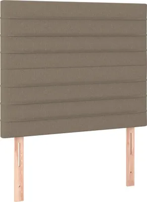 Produktbild von vidaXL Kopfteil Taupe 90x5x118/128 cm Stoff