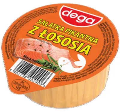 Obrázek produktu pro Sałatka z łososiem pikantna Dega 125 g