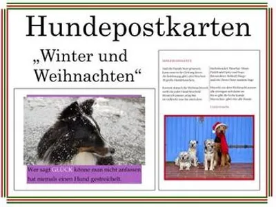 Produktbild von Hundepostkarten - Winter und Weihnachten