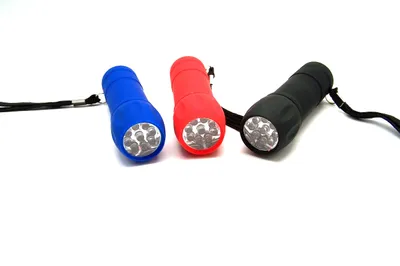 Produktbild von LED - Taschenlampe mit kleiner Schlaufe in verschiedenen Farben, 9,5 cm lang