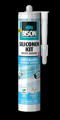 Productafbeelding van Silikondichtmittel Acrylbäder Transparent Kanister 300 ml Bison