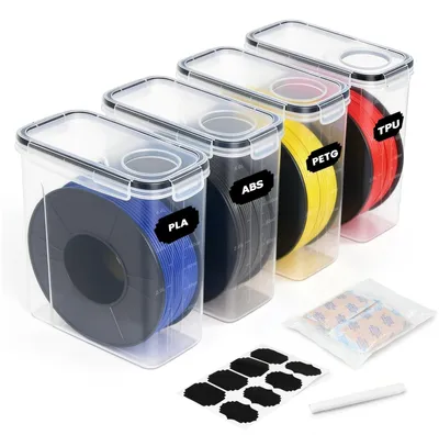 Obrázek produktu pro Krabičky na skladování filamentů pro 3D tisk, 4 kusy