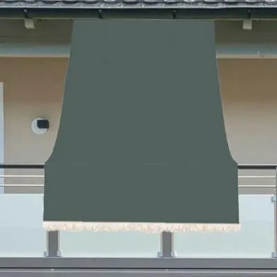 Immagine prodotto di Tenda da sole 140x300 cm a caduta in poliestere da balcone ombreggiante -  Grigia