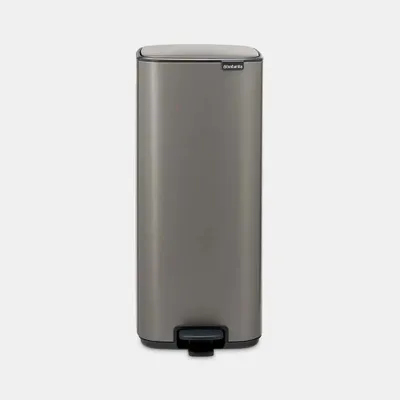 Imagen del producto de Brabantia 238161, 30 litros, rectangular, acero, plateado, con pedal, acero