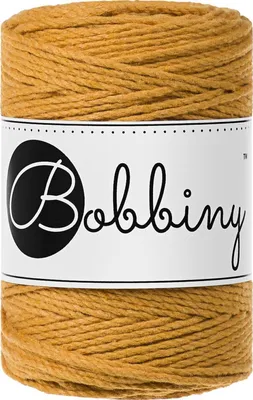 Produktbild von Bobbiny Macrame Cord 1,5 mm 100 m Mustard Schnur