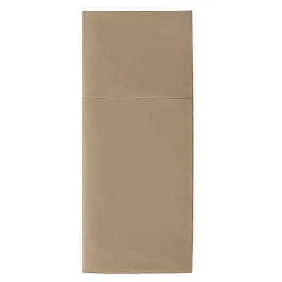 Produktbild von Bestecktaschen, Airlaid 40 cm x 48 cm taupe "Premium" mit Besteckfalz