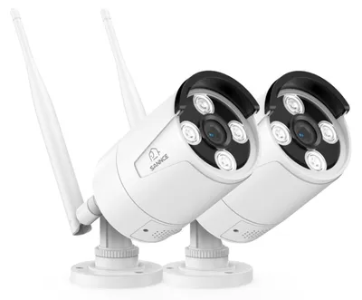 Zdjęcie produktu dla Zestaw bezprzewodowych kamer monitoringu, 2 sztuki - rozdzielczość 3 MP - połączenie Wi-Fi 6