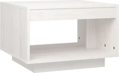 Produktbild von vidaXL Couchtisch Weiß 50x50x33,5 cm Massivholz Kiefer