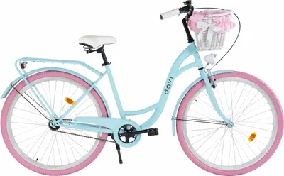 Produktbild von Damenfahrrad Davi Lila 28", 1 Gang, 155-180 cm, Blau/Rosa