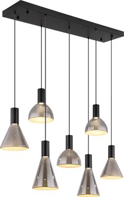 Produktbild von Globo Lighting Hängeleuchte Metall schwarz matt, LED