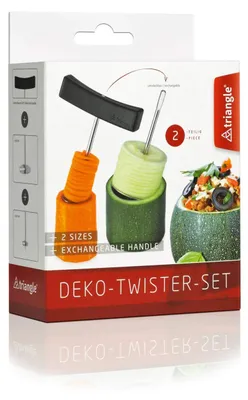 Gemüse-Aushöhlwerkzeug, Dekotwister-Set, 1 Stück, Edelstahl