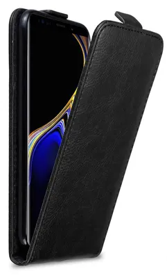 Image de Cadorabo Housse pour Samsung Galaxy NOTE 9 Housse de protection en noir Flip Etui Housse de téléphone portable Case Cover