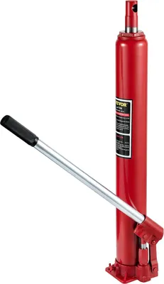 Zdjęcie produktu dla Hydrauliczny podnośnik długiego tłoka, udźwig 4 tony/8818 funtów, z pompą jednopistonową i płaską podstawą, ręczny podnośnik koszowy z uchwytem, do dźwigów warsztatowych/garażowych, podnośnik silnikowy, kolor czerwony