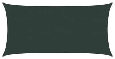 Produktbild von Sonnensegel 2,5 x 6 m HDPE Rechteckig Dunkelgrün