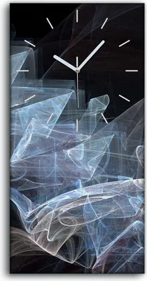 Produktbild von Wandbild Leinwand Bilder Wanduhr 30x60 Foto Bild abstrakte fraktale Malerei - weiße Hände