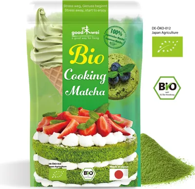 Obrázek produktu pro Japonský Matcha čaj na pečení, koktejly, matcha latte, zmrzlina, 100g organická