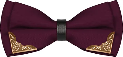 Produktbild von Fliege Herren Metall Ecken Hochzeit Konfirmation Anzug Smoking Schlips Schleife Baumwolle dunkekviolett