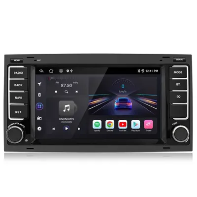 Image de 2+64G Carplay Andriod Auto pour VW T5 Multivan Touareg Transporter 2004-2011  Android 15 DAB+ Autoradio GPS Navi WIFI Bluetooth FM RDS SWC USB FM 2DIN