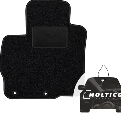 Produktbild von moto-MOLTICO Fahrer Fußmatte Auto Velours Fahrerseite Autoteppiche Schwarz Fahrermatte 1-teilig passend für Mitsubishi Outlander III 2012-2022