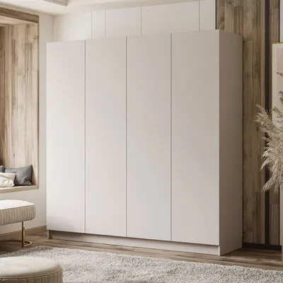 Produktbild von Kippbarer Kleiderschrank Schrank AUREL 4D KASCHMIR mit Push