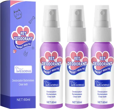 Produktbild von 3 Stück Dentalspray für Hunde, Zahnspray für Hunde, Hunde Zahnpflege, Zahnpflege Hund Spray gegen Zahnstein & Mundgeruch, Hundepflegemittel, 60ml