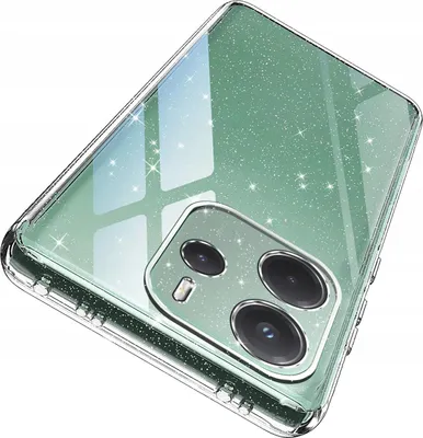 Zdjęcie produktu dla Etui do Xiaomi Redmi Note 14 5G SILICONE BROKAT CASE + SZKŁO 9H