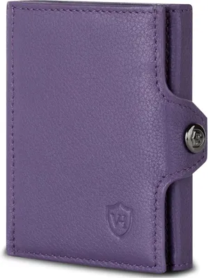 Produktbild von Slim Wallet mit Münzfach & RFID-Schutz - Mini Geldbörse Herren & Damen - Kartenetui Kreditkartenetui - Portmonee Geldbeutel Portemonnaie klein