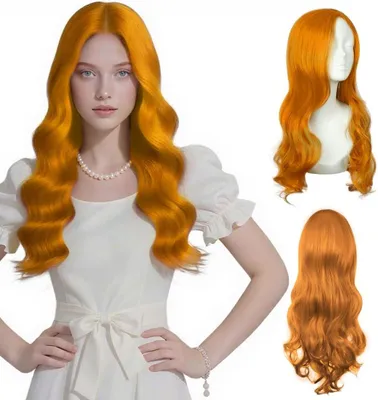 Obrázok produktu pre Dlhá Vlnitá Paruka, Syntetická Paruka, 66 cm, Odolná voči teplu, na Párty