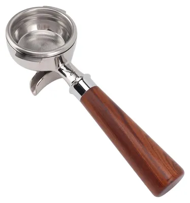 Produktbild von Edelstahl Kaffee Porta Filter mit Doppel-Auslauf und Wiederverwendbarem Filter