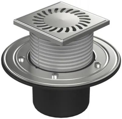 Productafbeelding van Chud?j vloerafvoer D110, roestvrijstalen flens, frame SUN 386 N B