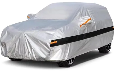 Produktbild von Autoabdeckung 10 Schichten Wasserdicht Atmungsaktiv für Fiat 500L (2013-2021) Silber