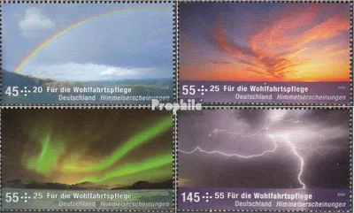 Produktbild von Briefmarken BRD (BR.Deutschland) 2009 Mi 2707-2710 (kompl.Ausg.) gestempelt Himmelserscheinungen