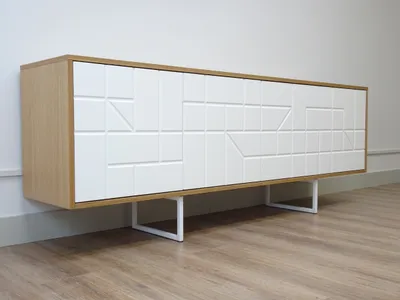 Produktbild von Kommode Wohnzimmer Regal Sideboard Stauraum Eiche Ablagefläche Abato Tetris