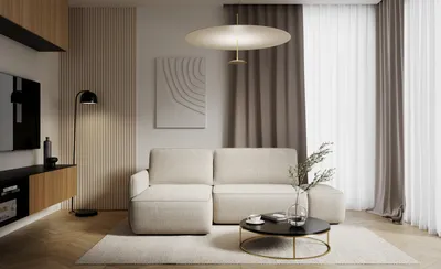 Produktbild von KEF Ecksofa Mona – L-Form – 229x86x148 cm – Möbel für Wohnzimmer – Liegefläche 129x190 cm – Mit Schlaffunktion – Polsterstoff – Linksseitig Cremona 14