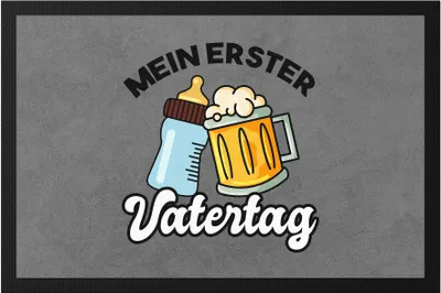 Produktbild von Mein erster Vatertag Fußmatte 1. Vatertag Herrentag Lustig Spruch Geschenk Papa