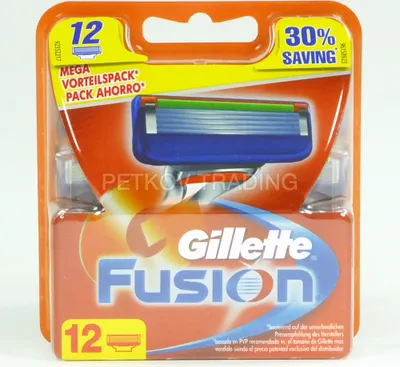 Produktbild von Žiletky Gillette Fusion, balenie 12 kusov