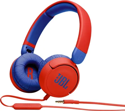 Zdjęcie produktu dla JBL JR310, Przewodowa, Muzyka, 20 - 20000 Hz, 112 g, Zestaw suchawkowy, Czerwony