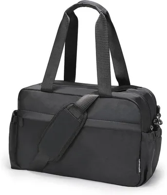 Produktbild von Reisetasche, Duffle Bag, Weekender Bag, Sporttasche für Männer und Frauen, Handtasche, Trolley Compartment, Schwarz