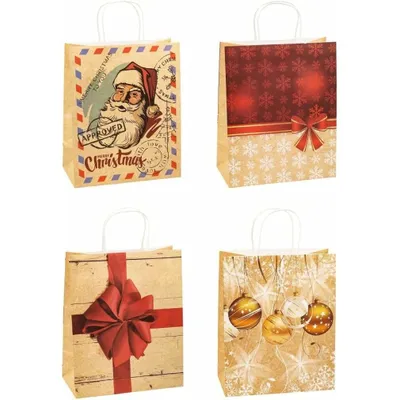 Productafbeelding van TSI 88311-SG 12 TSI Geschenktaschen Weihnachten Serie 4 Motiv sortiert 26,0 x 32,0 cm