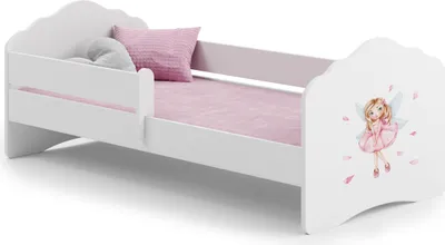 Obrázok produktu pre Detská posteľ FALA 160x80 so zábranou - Dievča s krídlami