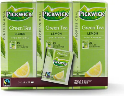 Produktbild von Pickwick Professioneller Grüntee Zitrone Fairtrade 150 Gramm