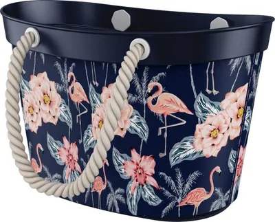 Produktbild von Einkaufstasche Shopper Flamingo mit Baumwollhenkel