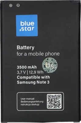 Immagine prodotto di Batteria BlueStar Batteria del telefono cellulare Batteria di ricambio Samsung N9005 Galaxy Note 3 Li-Ion 3500 mAh Analogica EB-B800BE