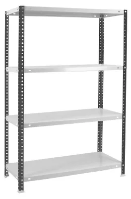 Image de Etagère Légère Avec Vis Comfort Mini 4/400 Antracite/blanc Antracite/blanc 1500x800x400 - Simonrack