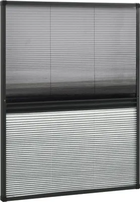 Produktbild von vidaXL Insektenschutz-Plissee für Fenster Alu 80x100 cm mit Jalousie
