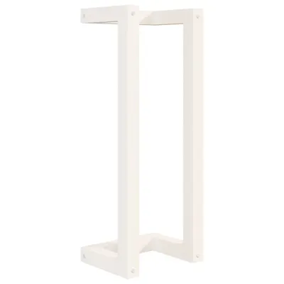 Immagine prodotto di vidaXL Portasciugamani bianco 23x18x60 cm in legno di pino massiccio
