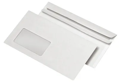 Obrázok produktu pre mayer-network 30005426 Kompaktné obálky s okienkom (229x125 mm), samolepiace, 75 g/m2, 1 000 kusov